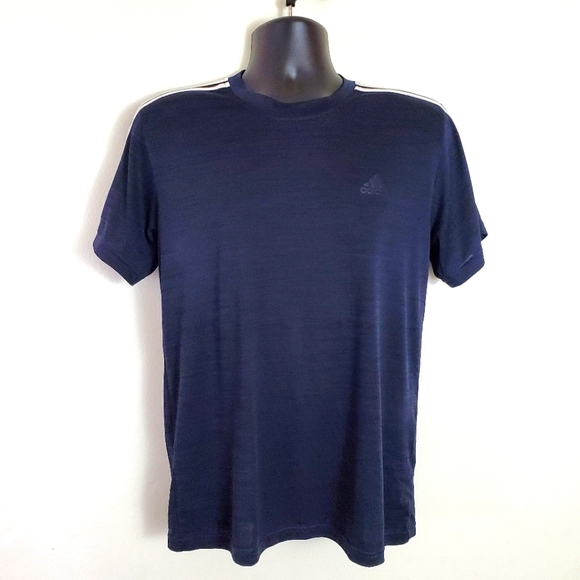adidas Other - Adidas Originals 3 Stripes Navy Blue Short Sleeve